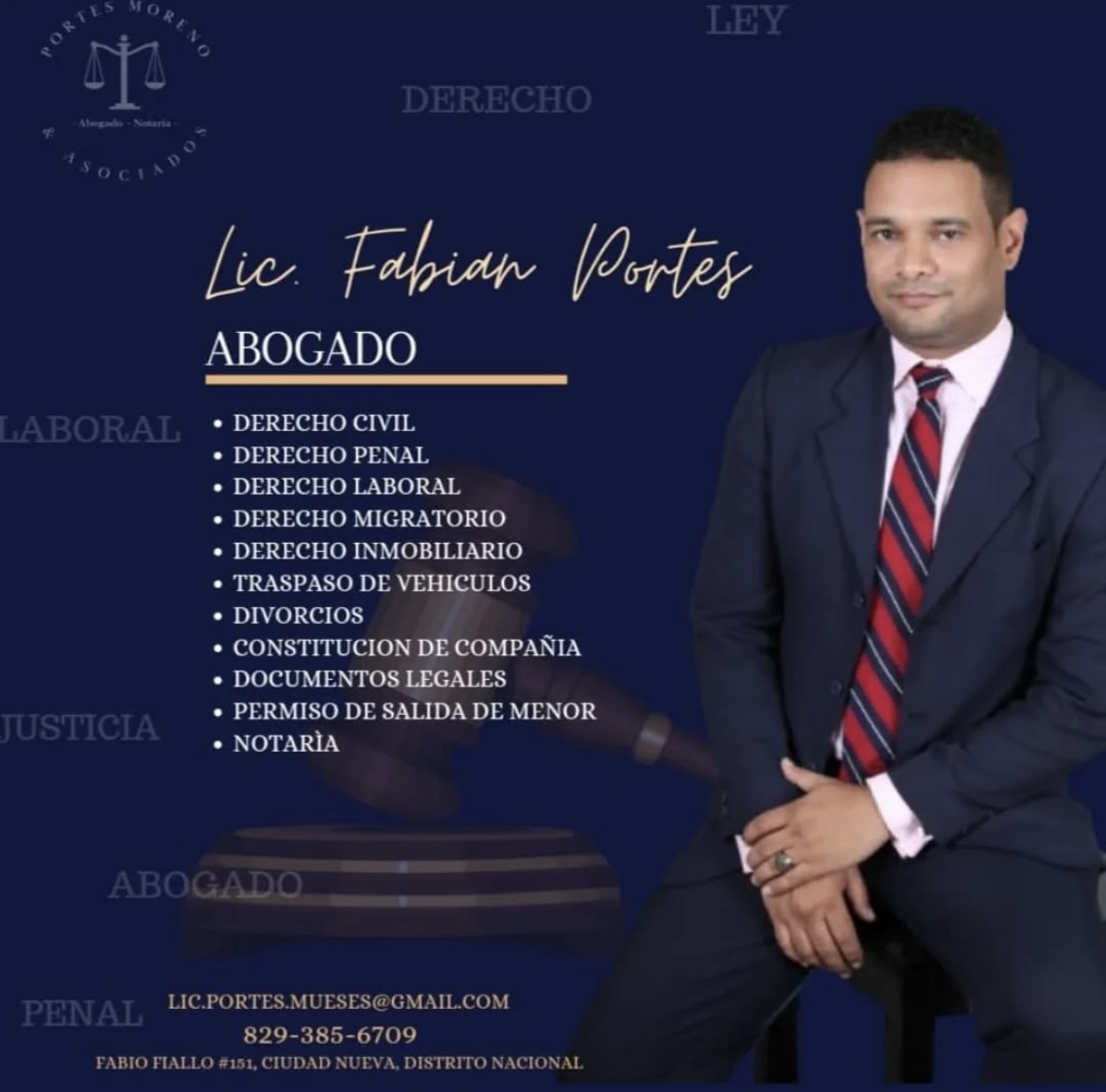 Fabian Portes Moreno - Abogado Fundador